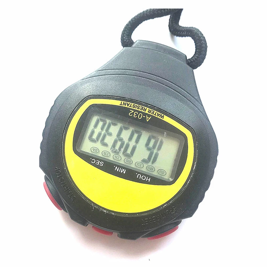 Large Display Electronic Stopwatch Professional Running Timer Sports Referee Coach Timer Water Resistant Running Stopwatch 6