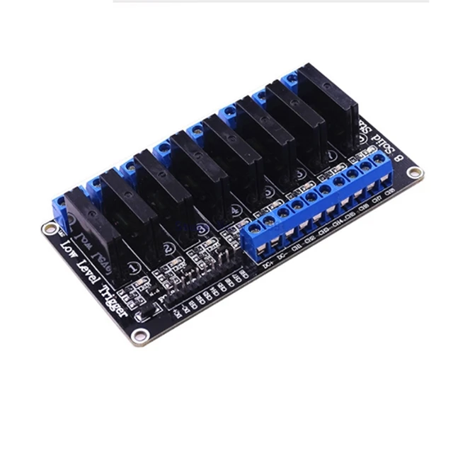 

A5-- New High Stability 8 Channel 5V DC Relay Module Solid State low level SSR AVR DSP