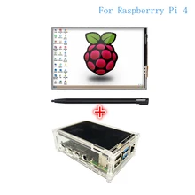 For Raspberry Pi 4 3.5inch Screen LCD With Acrylic 9 Layers Case  Box  Shell Enclosure Protecting Cover For Rasberri 4B