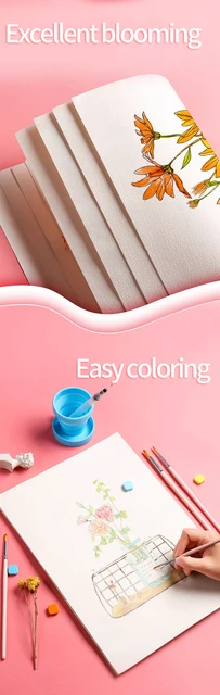 Beginner Watercolor Coloring Books for Adults Children Reduce Pressure Hand  Painting Copy Manuscript Album Coloring Drawing Book - AliExpress