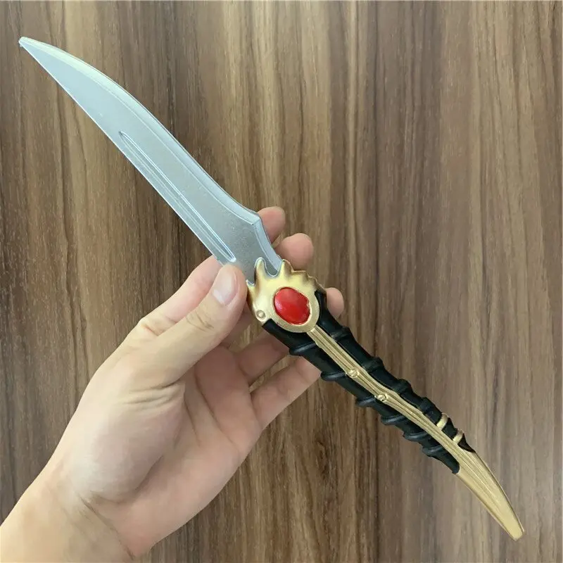 1:1 Dagger Sword Weapon Movie Cosplay Prop Role Play Gift Safety PU Catspaw Sword 34cm 2