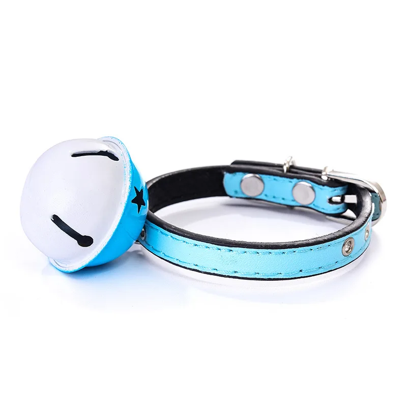sky blue HEYPET, карамельный цвет, регулируемый большой колокольчик, распродажа, ошейник "галстук-бабочка", щенок, котенок, собака, кошка, домашнее животное - Цвет: sky blue