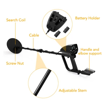 

GTX4030 Portable Underground Metal Detector Outside Gold Treasure Jewelry Hunter Detector Circuit Metal Detecting Instrument