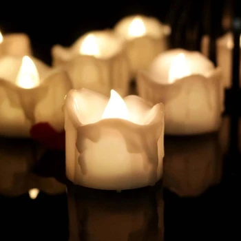 

12pcs Battery Operated Flameless Candles LED Light with Box for Wedding Party Christmas Home Decor Festival Supplies Night Light