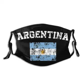 

The Republic Of Argentina Flag Reusable Face Mask Anti Haze Dust Protection Cover Respirator Muffle Mask with Filters