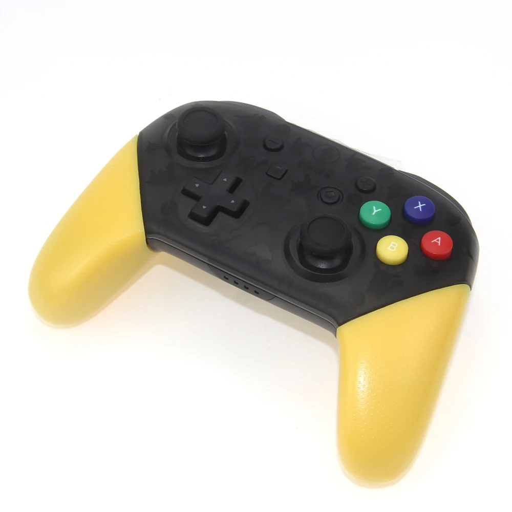 pikacu Беспроводной игровой джойстик Bluetooth для геймпад для Nintendo Switch консоль контроллер ПК паровой+ кабель для зарядки - Цвет: pikacu