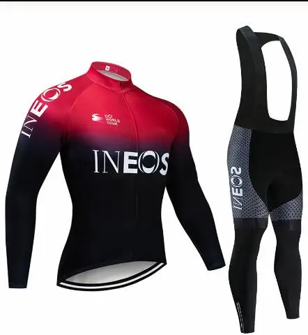 1 INEOS, велосипедная команда, Джерси, 9D, велосипедные штаны, набор, Майо, одежда для мужчин, зима, Polar pro, велосипедная майка - Цвет: 1