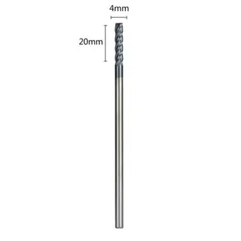 

HRC45 Carbide End Mill Set 4 Flute 4mm Shank CNC Milling Cutter Bits For Steel