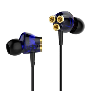 

QS1 Earphone HIFI Stereo In-ear Headphones Wired Control Bass Sound Earbuds for Samsung For Xiaomi 3.5mm Earphones
