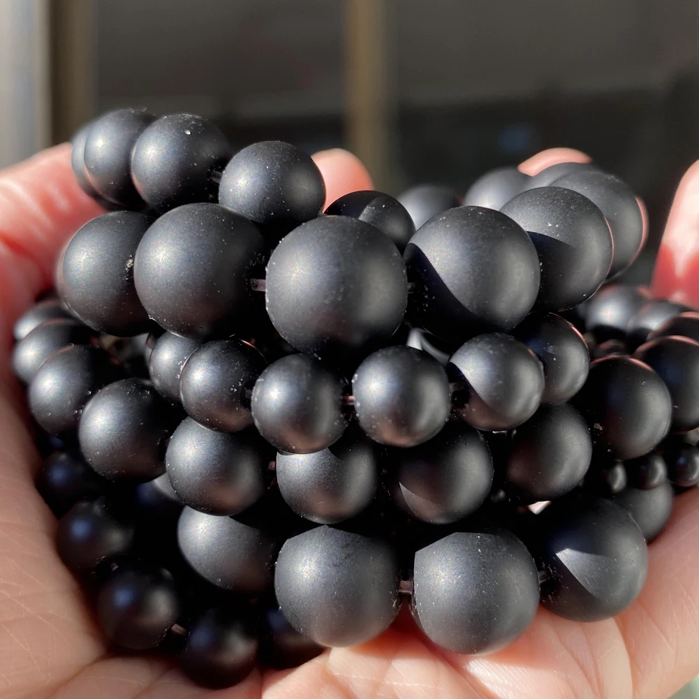 Matte Black Agate