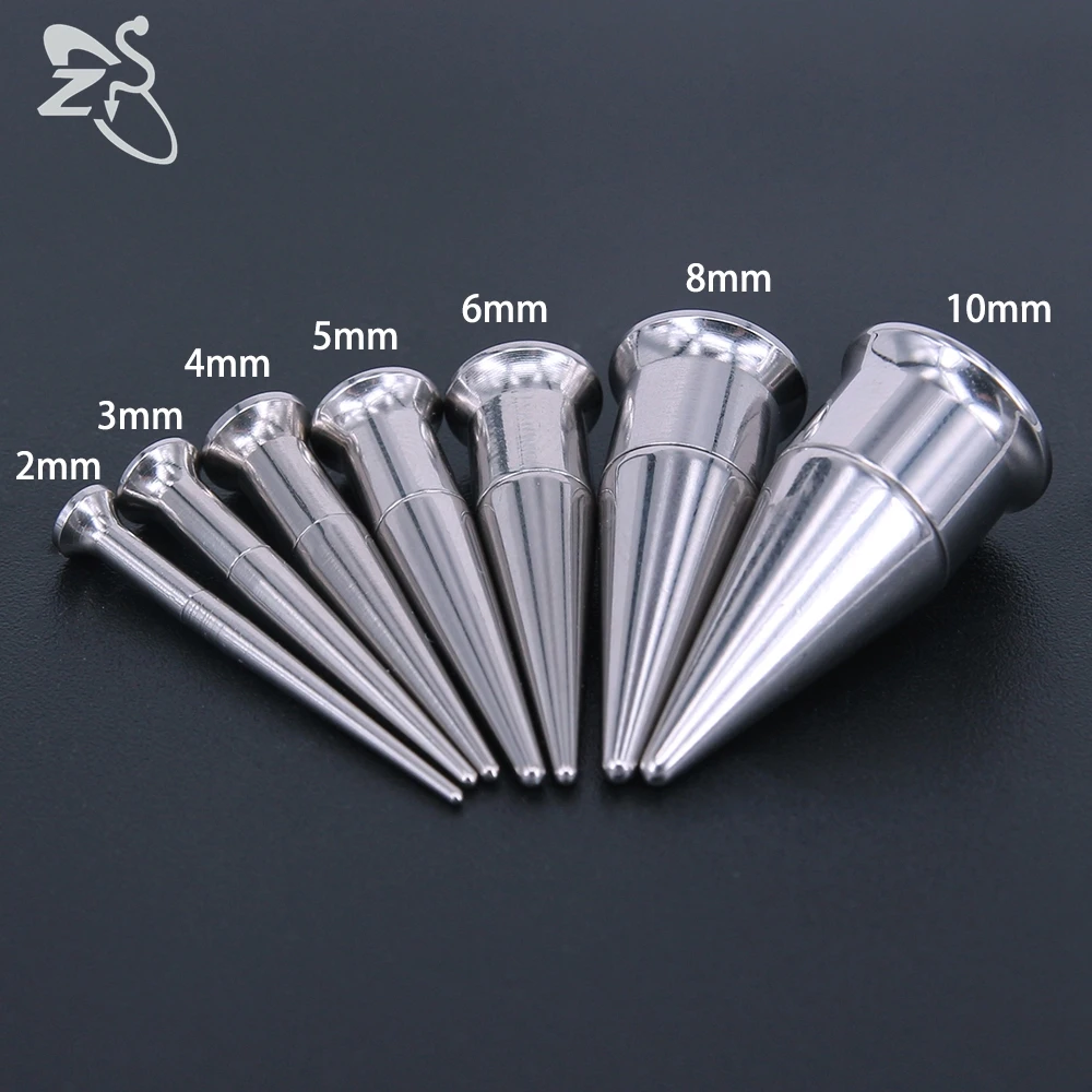 Piercing Jewelry Ear Piercing Jewelry Body Piercing Jewelry Body Jewelry Ear Taper Earrings ZS 2pcs 2-20m 2 in 1 Stainless Steel Ear Plugs And Tunnel Fit Interchangeable Taper Plug Piercing Ear gauges Black Stretcher