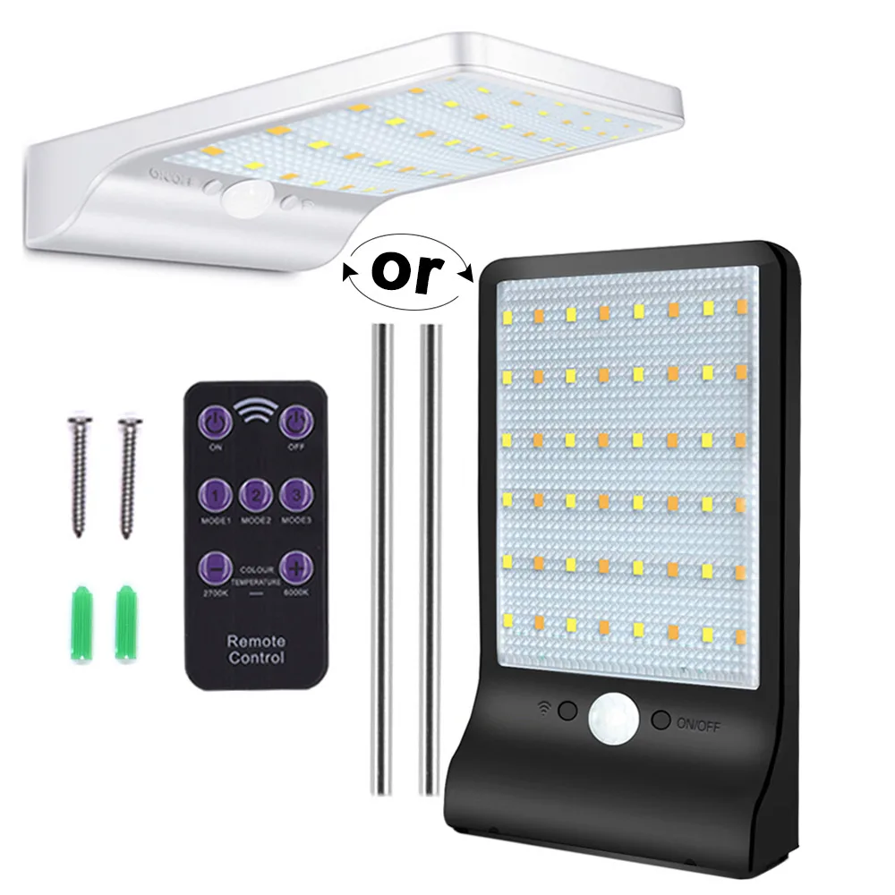 48 LED Wall Light Walkway Lights Street Lamp Outdoor Home Eco-Friendly Durable - Испускаемый цвет: RGB