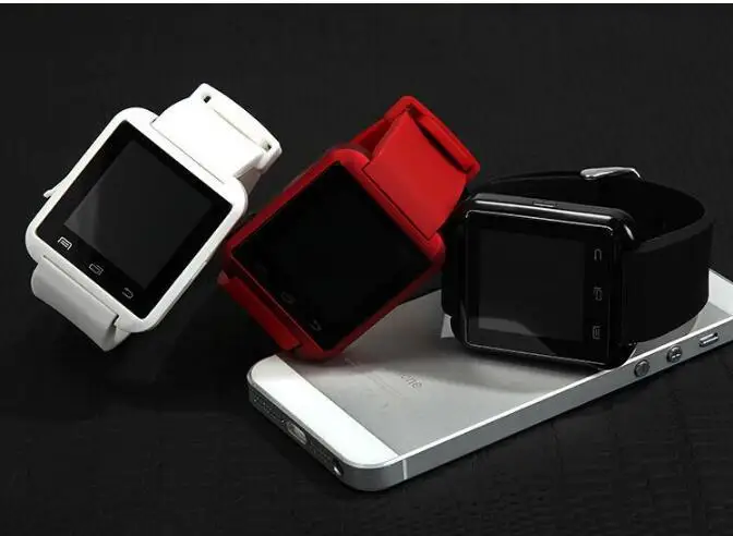 Купите 10 шт. Новый bluetooth телефон часы U8 черно белые поддержка pedemeter напоминание о