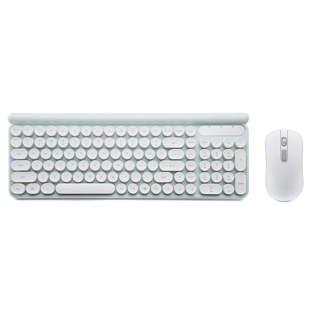 Rechargeable Wireless Keyboard Mouse Combo Compact Plastic Mice with Receiver JHP-Best