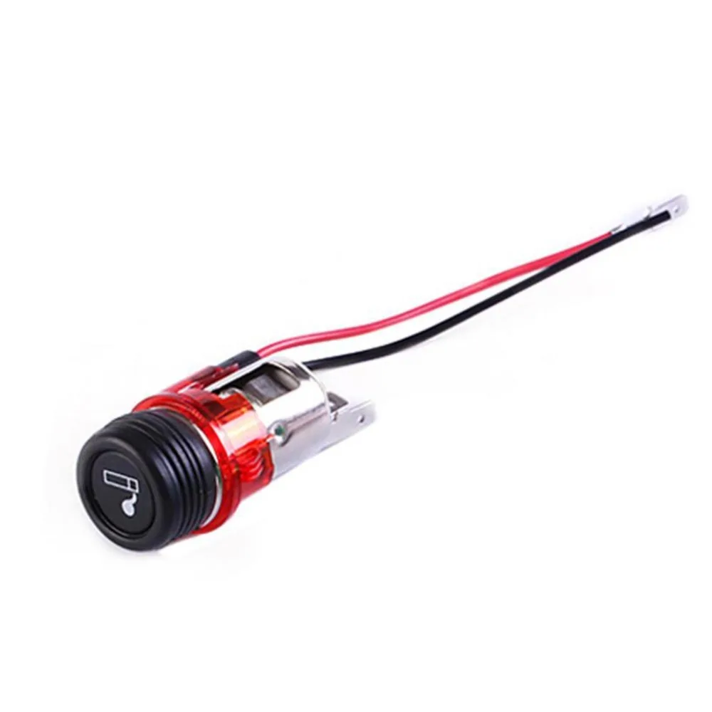 12V 120W encendedor de cigarrillos enchufe adaptador encendedor de cigarros  con tapa de cierre para coche, motocicleta, barco, camión