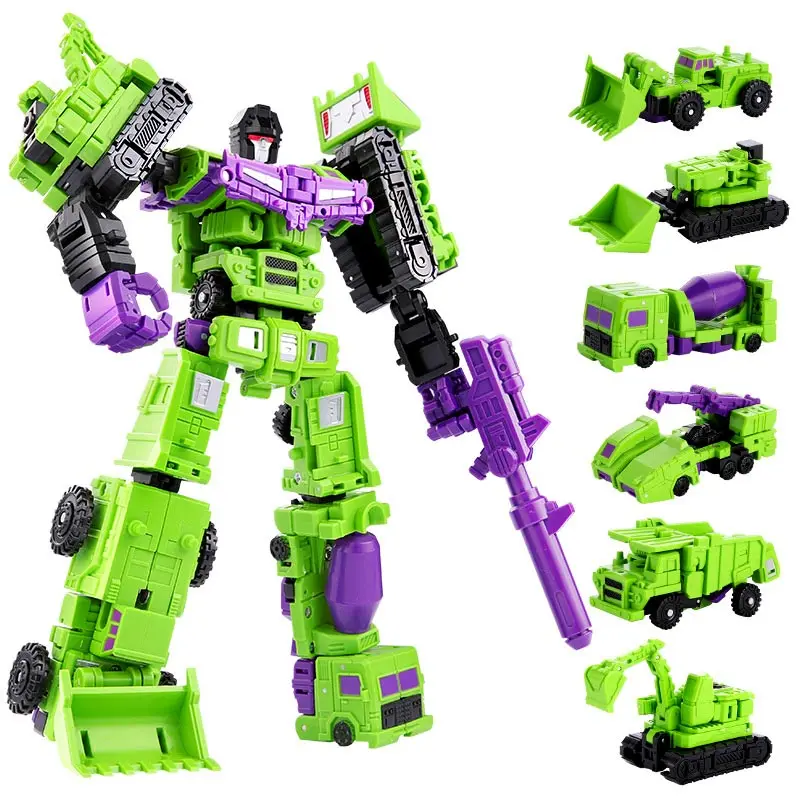 21cm NBK Transformation 6in1 Devastator Figure Toys For Children Boy Autobots Deformed Robot Anime Action Figures Christmas Gift | Игрушки и