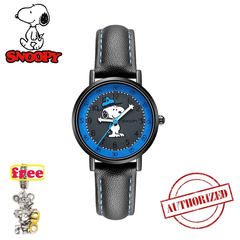 Лидирующий бренд SNOOPY официальные часы для мальчиков и девочек классические детские часы спортивные повседневные Модные кварцевые наручные часы snw840