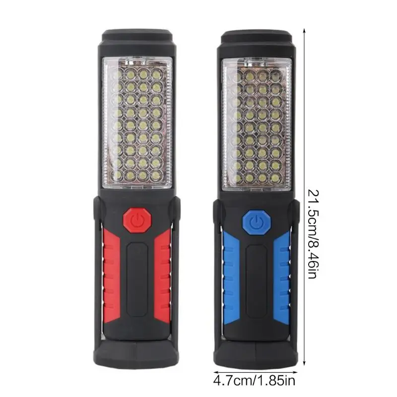 COB LED Inspection Lamp Work Light Battery-Operated Flexible Flashlight With Magnetic Base For Outdoor Camping Emergency AXYC