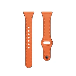 Premium Genuine Leather Watch Band Strap - Available in 20mm & 22mm Sizes - 22mm (11 Orange)