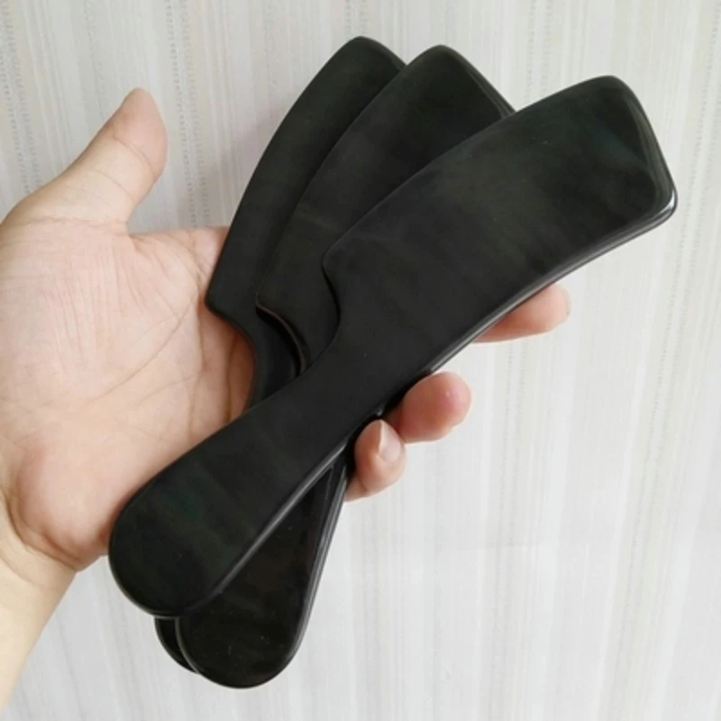 Gua sha инструмент натуральный рог буйвола ручной работы ремень ручка многофункциональный универсальный выскабливание доска красота легко использовать Guasha