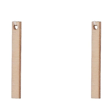 

100Pcs Wooden Earrings, Jewelry Making,Unpolished Earrings, Girls Blank Earrings Pendant,Pendant Earrings DIY Gift Ideas