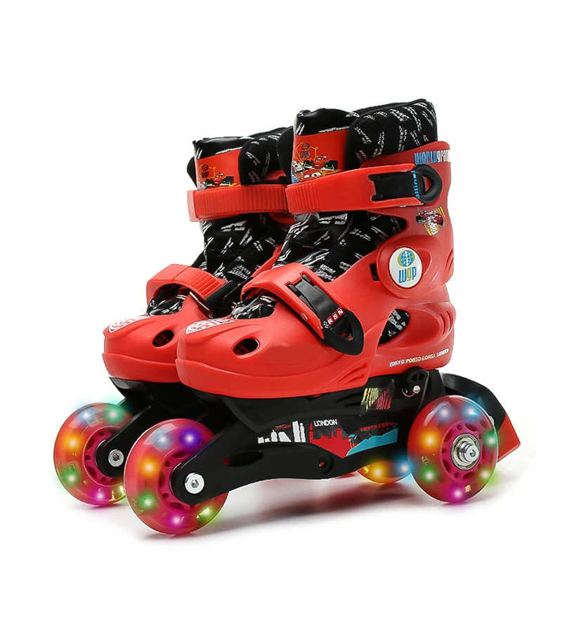 Дети Прекрасный стабильный баланс Slalom параллельные мигающие ледяные скейтборды