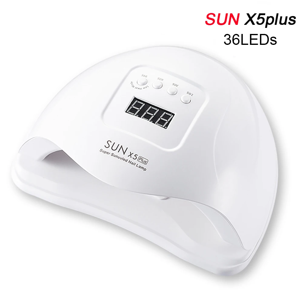 Лампа SUN X5 Plus УФ/LED для сушки гель-лака Сушилка ногтей с ЖК-дисплеем и