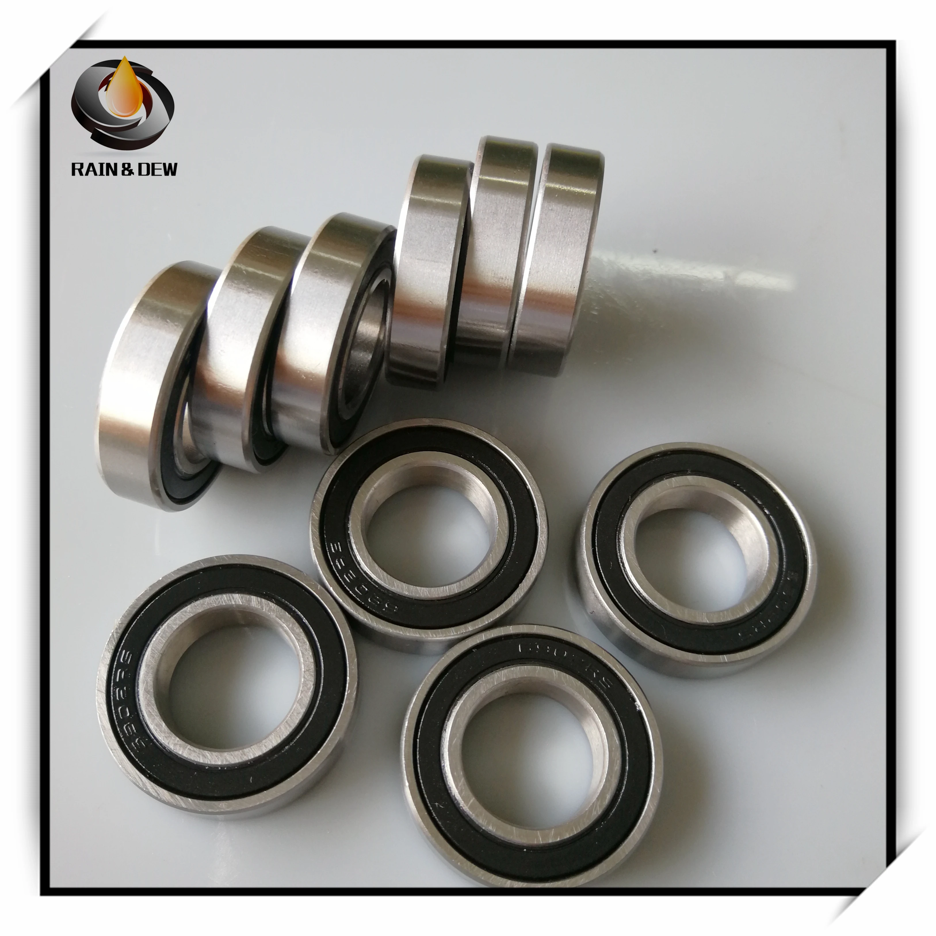 Ball Bearings Black Rubber Sealed Bearing 10 PCS 609-2RS 9x24x7