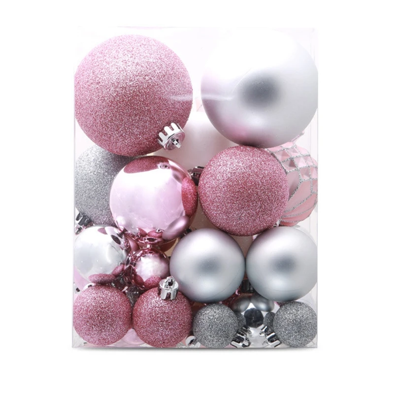 

50 Pcs Hristmas Tree Decor Ball Ornaments Shatterproof Home Christmas Decorations Tree Balls New