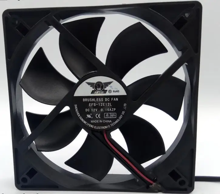 

DWPH EFS-12E12H DC 12V 0.5A 120x120x25mm 2-wire Server Cooling Fan