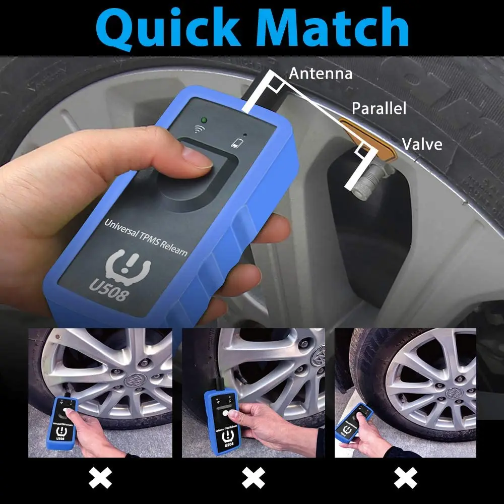 Universal TPMS Reset Tool Auto Tire Pressure Monitoring System U508 Car Relearn Tool For Ford Opel Activation Cars Accessories