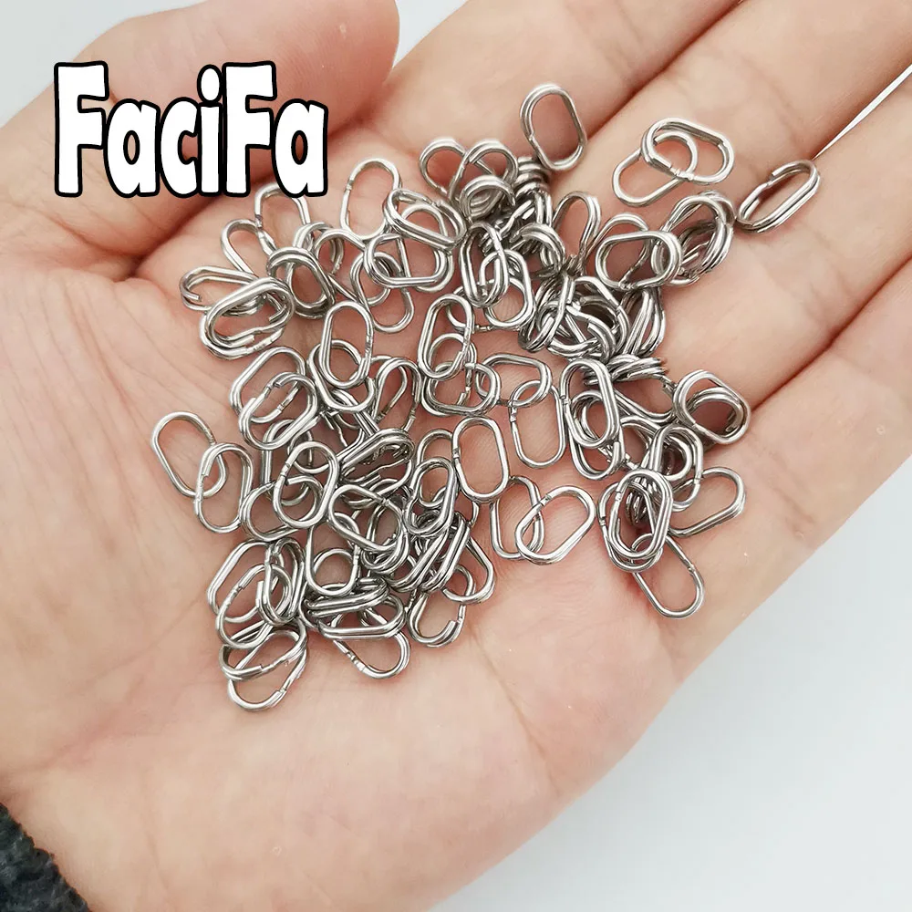 Fishing Split Rings,50 Pack 304 Stainless Steel Double Flat Ring - Yahoo  Shopping