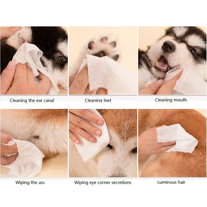 70 шт./пакет ПЭТ специальные салфетки для глаз для лица безопасно мягко чистящее полотенце для кошек собак лето аккуратные гипоаллергенные антибактериальные