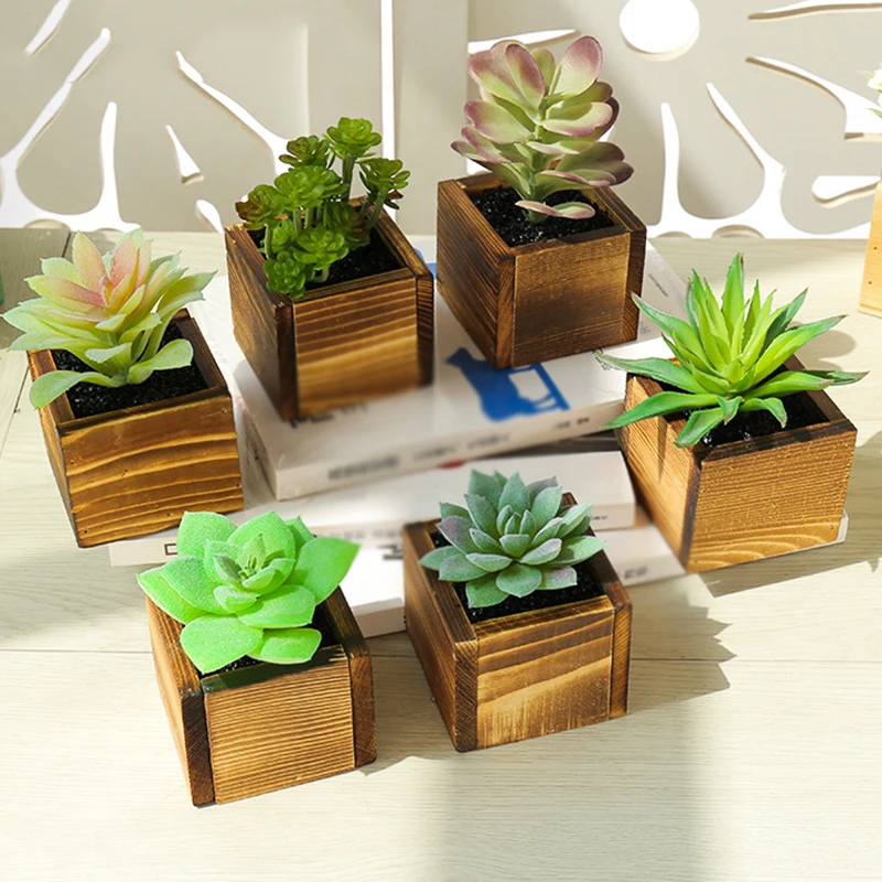 Büro Topfpflanze Dekorationen Горшечное растение 1 Stck Succulent моделирование