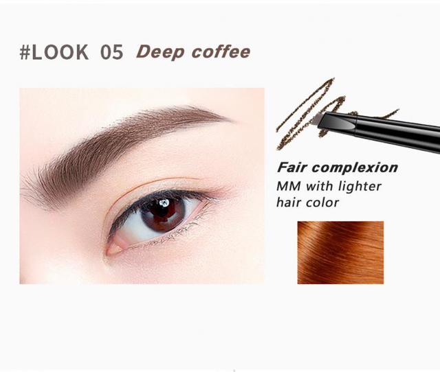 Head Eyebrow Pencil Ultra Fine Triangle Long Lasting Waterproof 5 Colors Eye Brow Pen Tint Mascara Make Up Enhance Brown