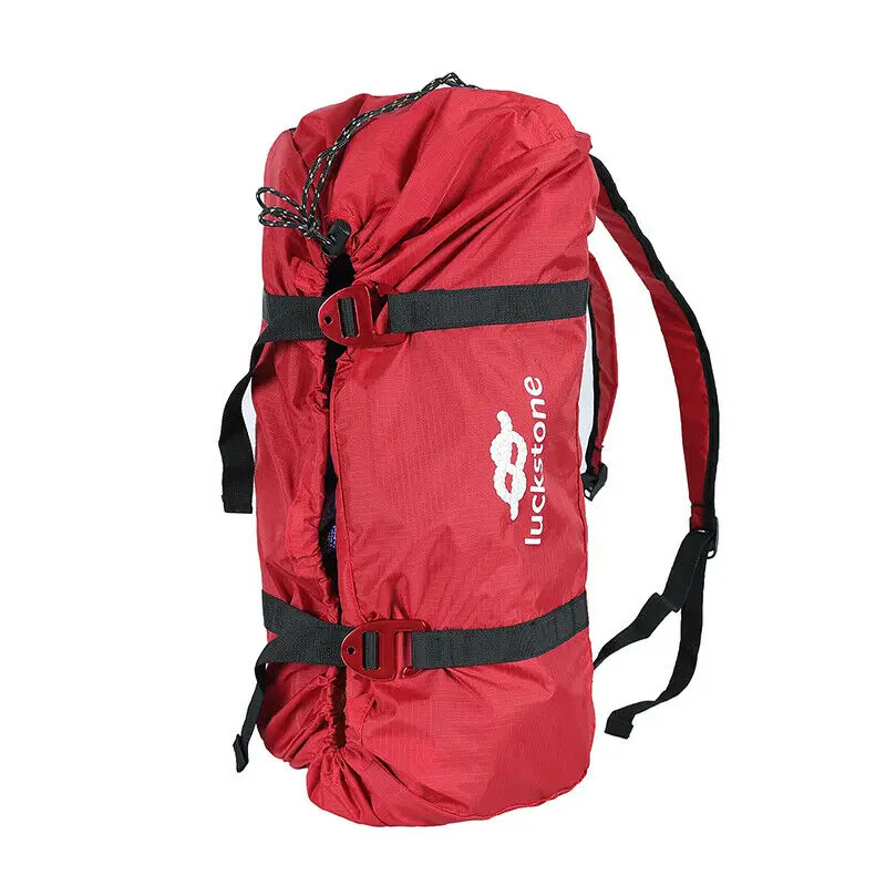 Открытый Скалолазание Веревка Сумка ремень веревка сумка для хранения Кемпинг Туризм складной портативный носить регулируемый водонепроницаемый - Цвет: Red