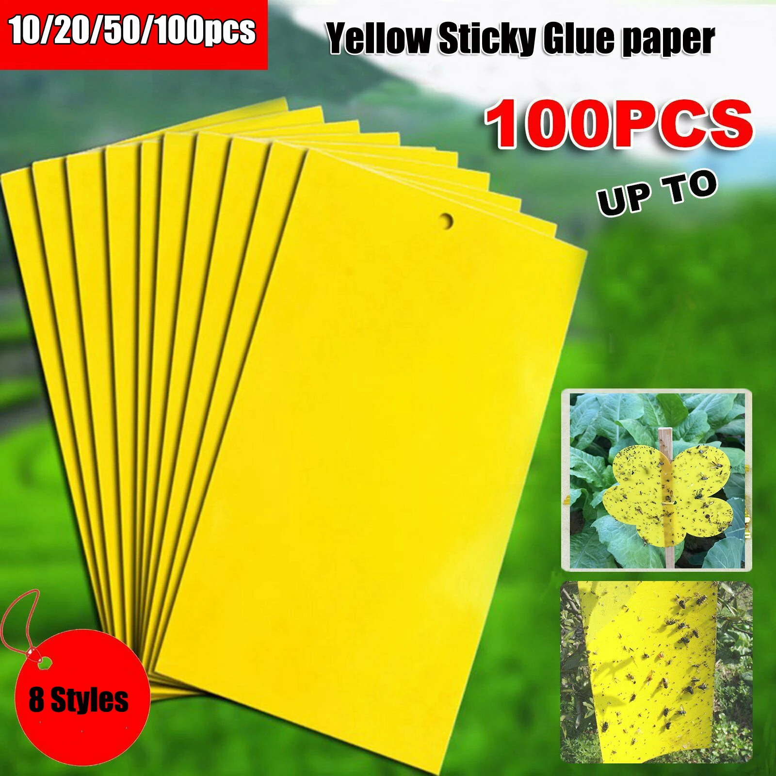 20-120Pcs Sticky Fly Paper Sticky Fly Ribbons Roll Double Sided flies Paper  Strips Insect Fly Trap Catcher Bug Mosquito Killer - AliExpress