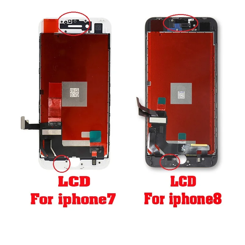 10 шт. Заводская распродажа Замена для iphone 7/8 plus ЖК-дисплей сенсорный дигитайзер сборка