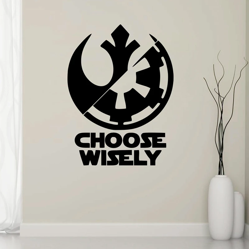 STAR WARS CHOOSE WISELY Jedi Sith Vinyl Decal Car Wall Stickers Logo Laptop Phone Car Vinyl Mural Art Decor Waterproof Wallpaper STAR WARS CHOOSE WISELY Jedi Sith Vinyl Decal Car Wall Stickers Logo Laptop Phone Car Vinyl Mural Art Decor Waterproof Wallpaper