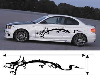 

For 2Pcs VINYL GRAPHICS DECAL KITS DRAGON CAR TRUCK CUSTOM SIZE COLOR VARIATION F1-59 Car styling