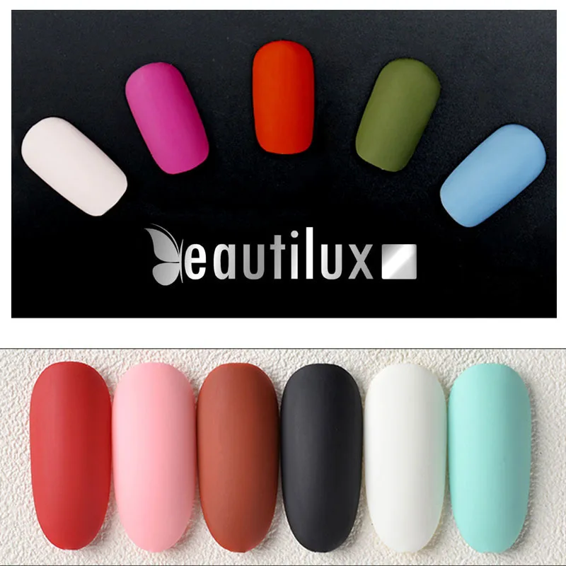 Beautilux бархатная резиновая Матовая верхнее покрытие впитывает УФ гель лак для