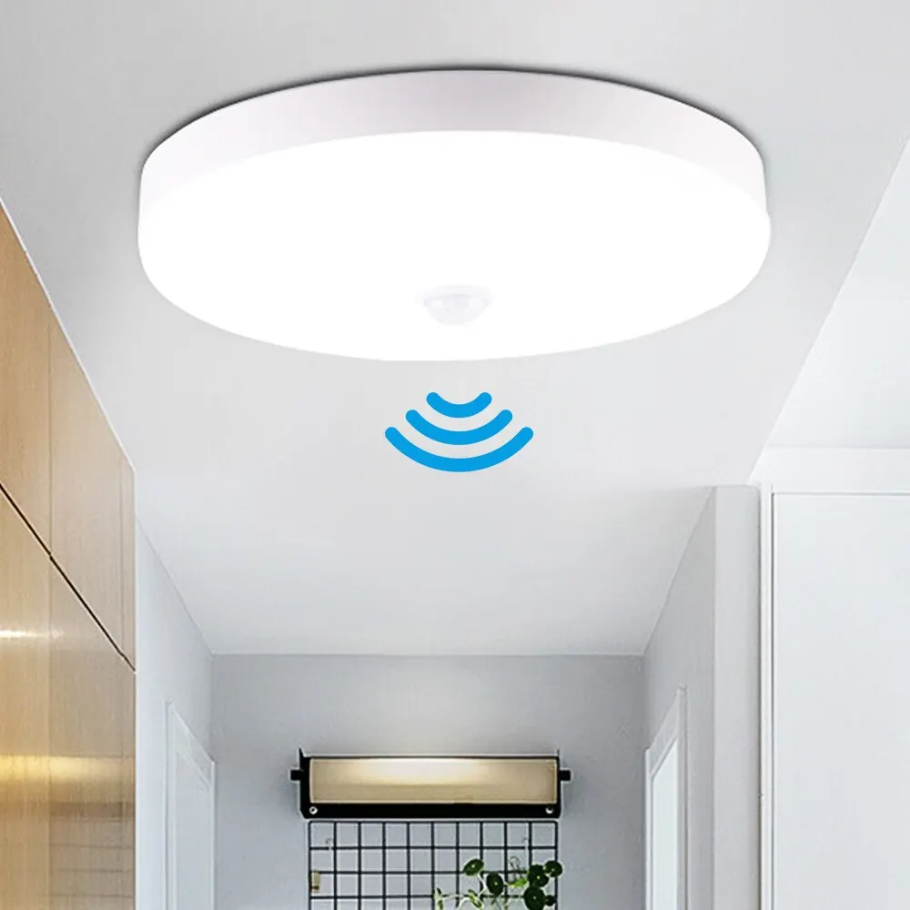 

1pcs LED Ceiling Light PIR Motion Sensor Round Panels 12W 18W Ceiling Light Lamps for Home Toilet Hallway Indoor/Outdoor