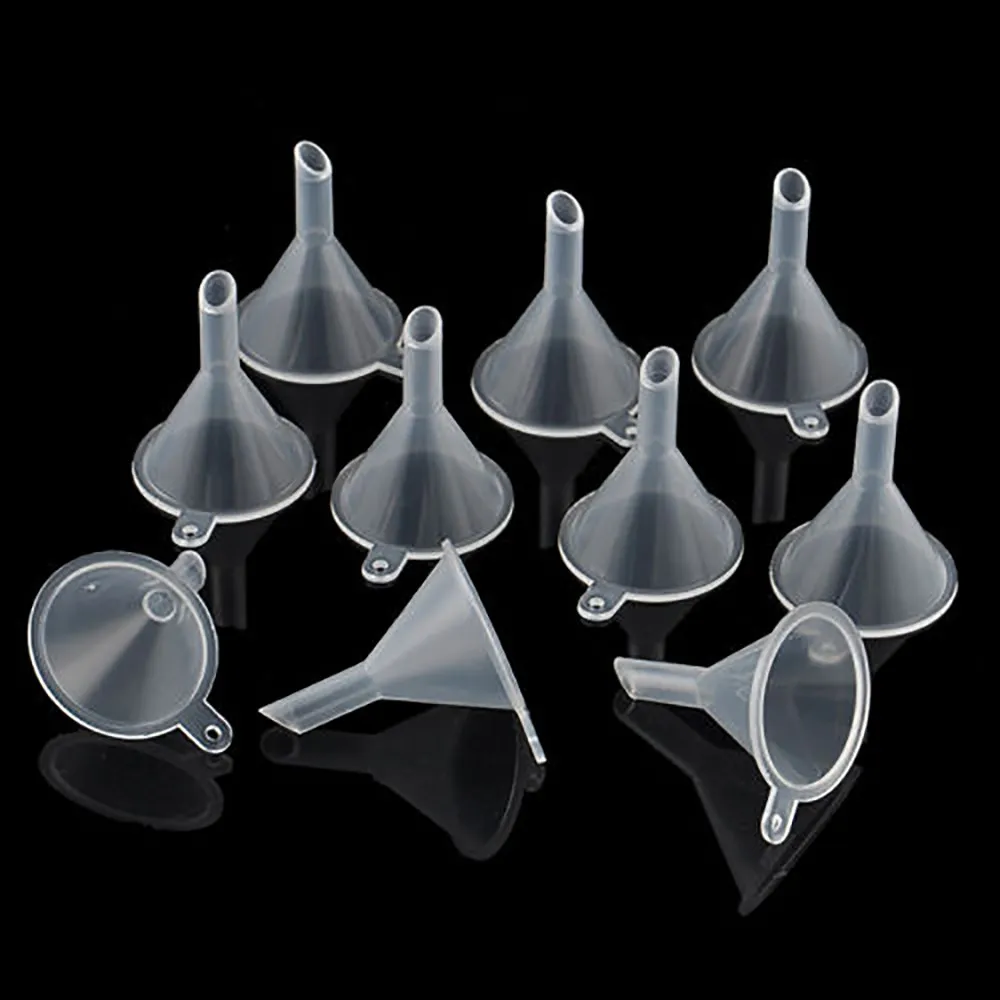 10Pcs Small Plastic For Perfume Diffuser Bottle Mini Liquid Oil Funnels embudo воронка Free shipping 2020