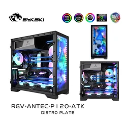 BYKSKI – Kit de refroidissement d'eau pour ANTEC P120, bloc de voie maritime, Solution pour boîtier d'ordinateur, CPU/GPU, Support de pompe DDC 