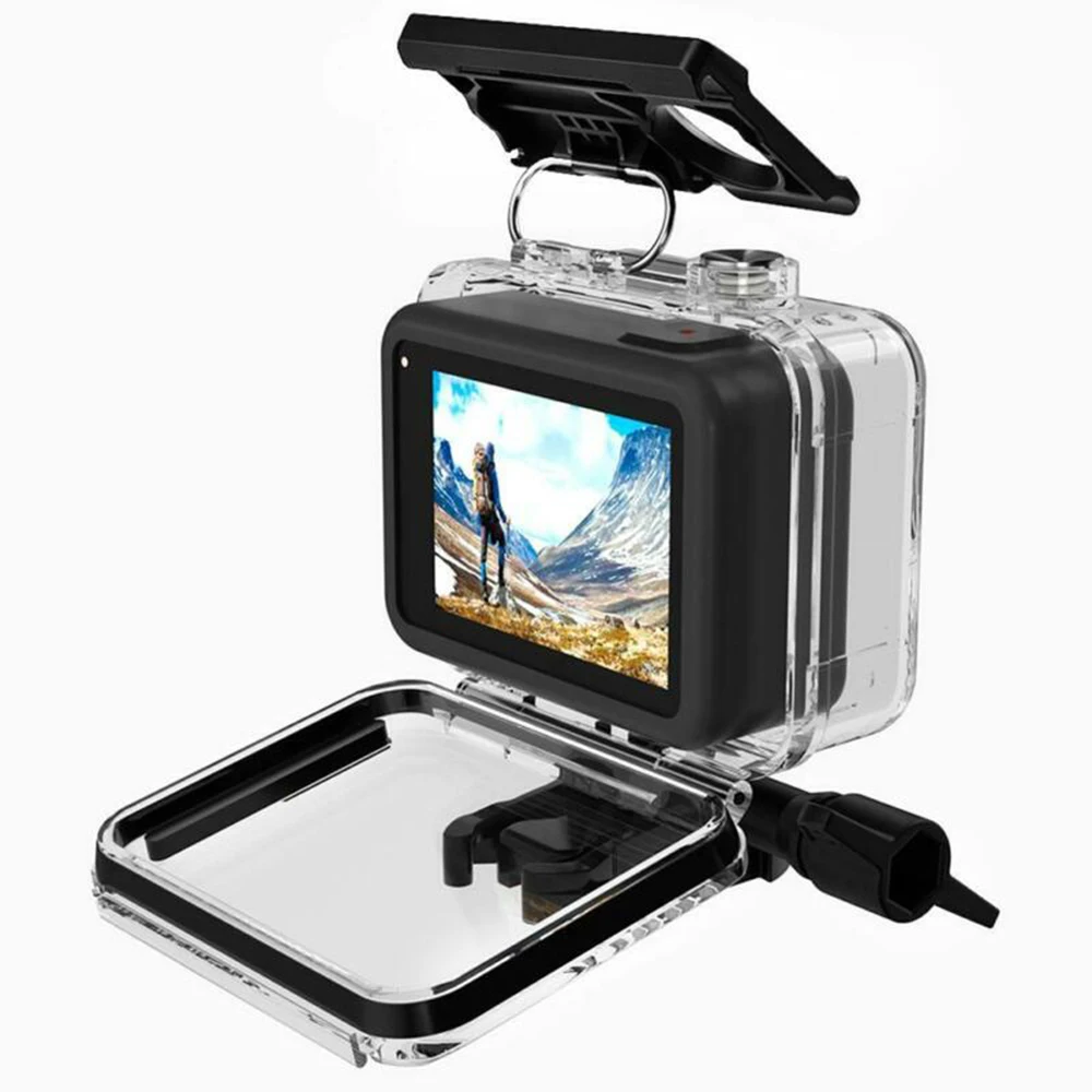 60 м подводный водонепроницаемый чехол для GoPro Hero 8 Защитный чехол Корпус черный объектив камеры 60 м Дайвинг аксессуары для плавания