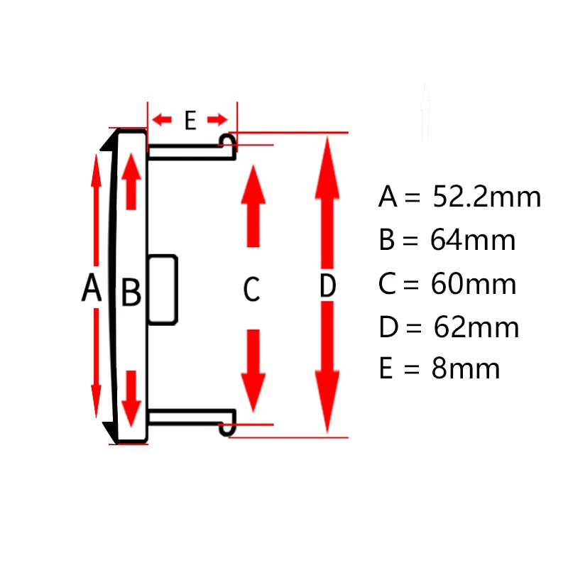 轮毂盖尺寸图-高脚款