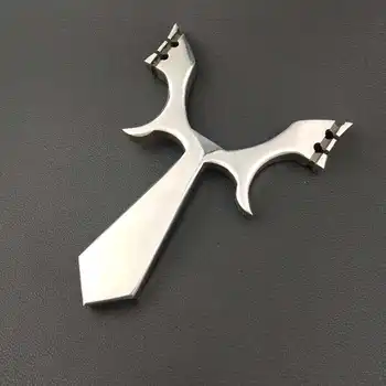 

2020 hot sale high quality stainless steel metal slingshot and rubber band dedicated to outdoor shooting hunting slingshot