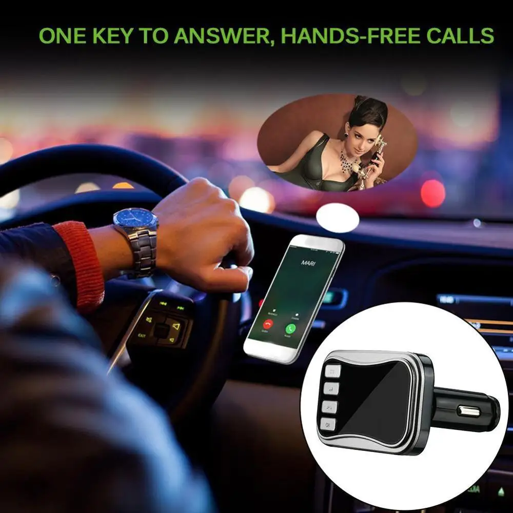Автомобильный комплект громкой связи беспроводной Bluetooth fm-передатчик lcd MP3 PlayerDual USB зарядное устройство автомобильные аксессуары Handsfree авто FM модулятор