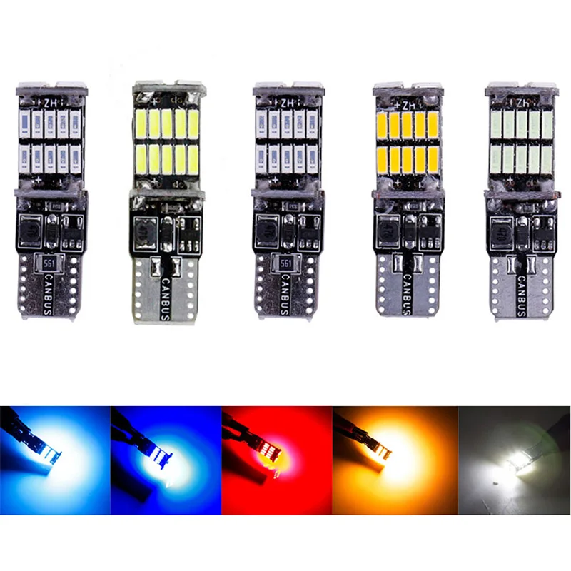 

T10 W5W Автомобильный интерьер, модель 194, 501, led 26, 4014, лампочка, купол, лампочка, задняя шкала, без ошибок, 12 В, 6000K