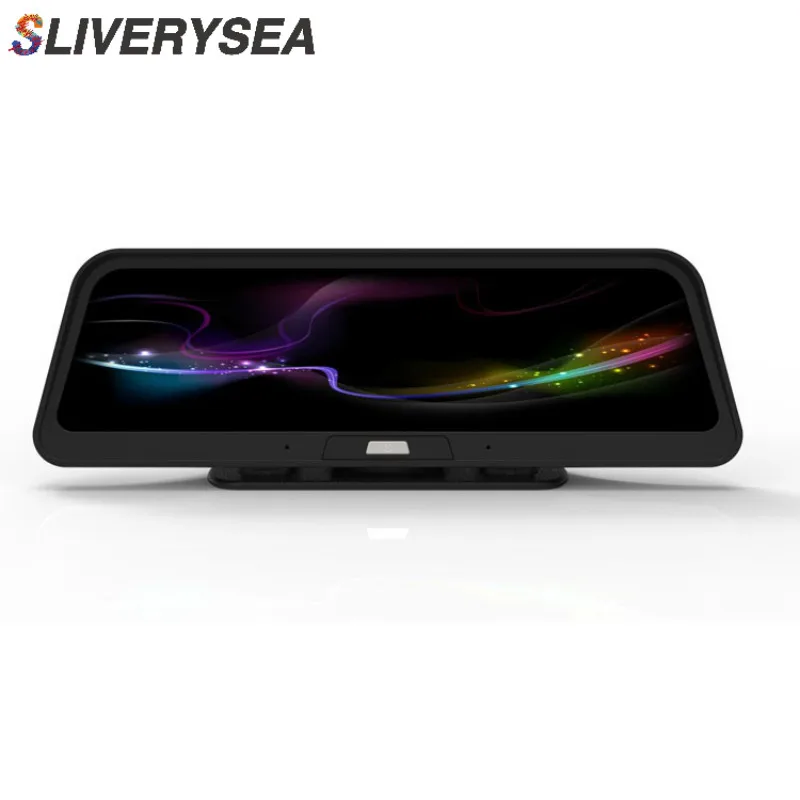 SLIVERYSEA 9,66 дюймов Full HD 1080P Автомобильный видеорегистратор камера с двумя объективами ночного видения цифровой видеорегистратор Dashcam циклическая записывающая камера